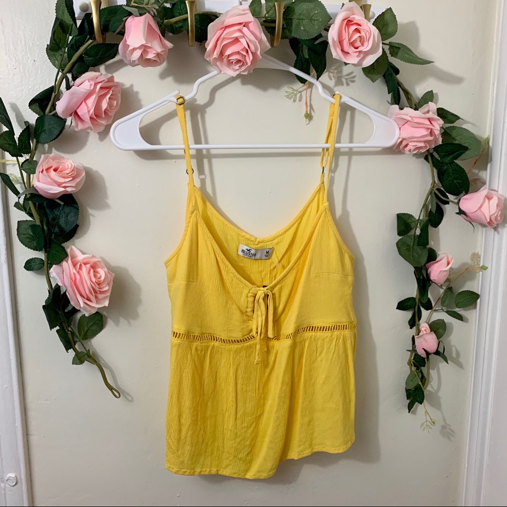 2/$20 Yellow Hollister Top